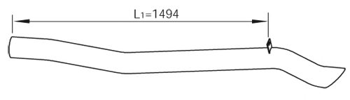 DINEX 47669 Exhaust Pipe